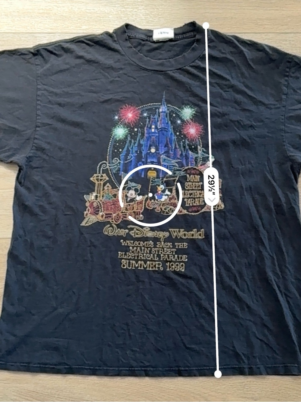 Vintage 1999 Walt Disney World Main Street Electrical Parade T Shirt XL Mickey - Picture 15 of 16